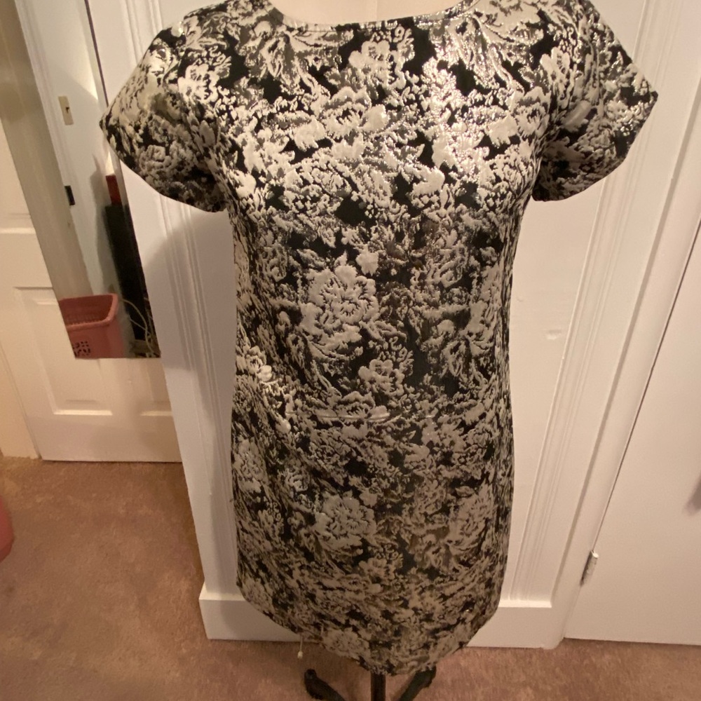 Xhilaration Black and White Sheath Mini Dress